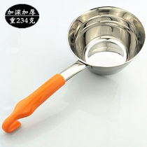 Wanli Lai stainless steel spoon water scoop home scoop water scoop large round spoon thickened kitchen spoon hotel supplies