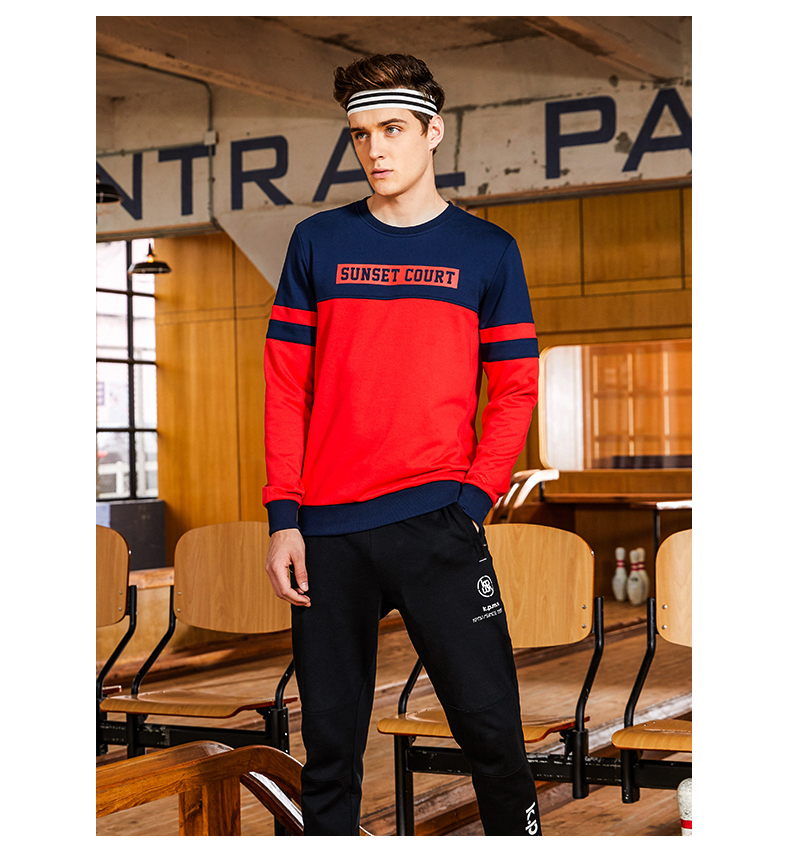 ANTA Anta áo len dày cộng với nhung nam mùa thu và mùa đông ấm áp áo thun đen cổ tròn áo khoác thể thao hoodie nữ form rộng