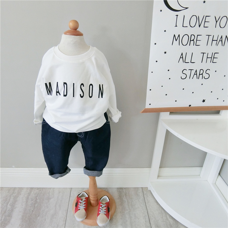Mẫu áo trẻ em mùa xuân hè 2018 cho bé trai Áo thun dài tay bé gái cho bé sơ sinh cổ tròn phiên bản Hàn Quốc áo thun đẹp bé trai