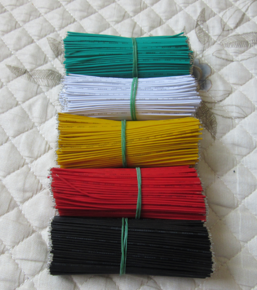 Electronic wire 1007 double-headed tin-plated 24AWG 10CM color wire connecting wire a variety of colors are optional