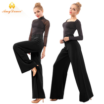 Amy dance dress Modern dance wide leg pants Latin dance pants Womens high waist dance pants Ballroom dance practice pants pants