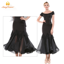 Amy dance dress Modern dance skirt National standard dance practice dress Womens dance dress large swing ballroom dance dress new