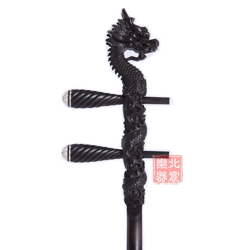 Black sandalwood faucet Erhu pole Yuehu piano pole Red pear elbow High Hu big barrel rod polished with piano shaft