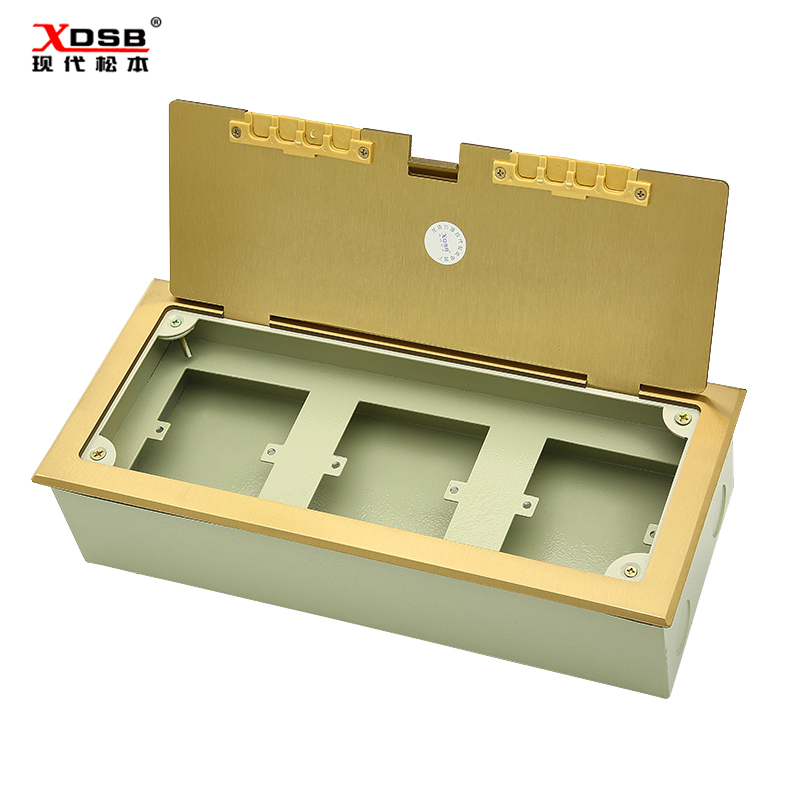 Modern Matsumoto open-style full copper waterproof ground socket Three 86 Type of place to put 3 86 panel sockets