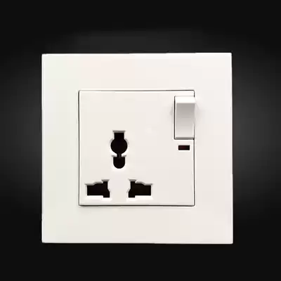 1 open 3-hole multi-purpose three-hole socket 86 type three-hole switch socket panel outlet British standard American European standard socket