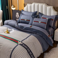 Хлопковое покрывало для школьников, пододеяльник, простыня, скандинавский стиль, 4 предмета, 3 предмета