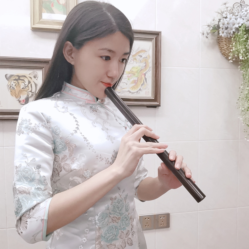 Chuyin solid wood short flute 6 holes Xiaogu wind instrument Adult beginner small leaves purple sandalwood Siu CD to tune eagle's song