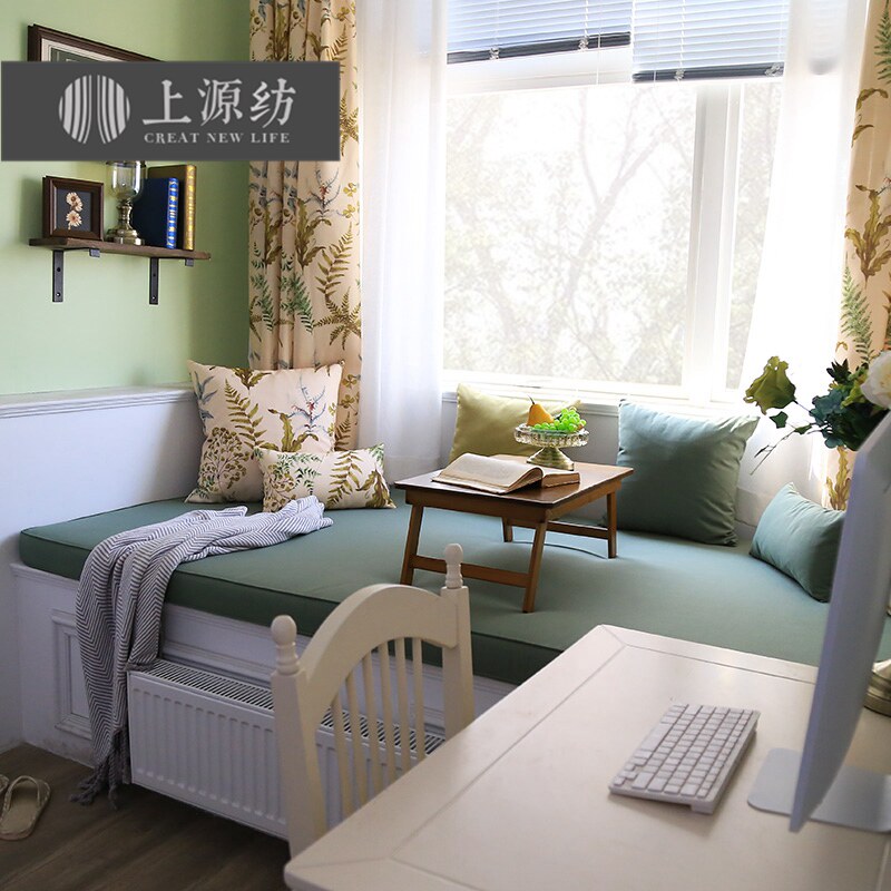 Upper Origin Spinning with Floating Window Cushion American Countryside Window Sill Pad High Density Sponge Tatami Mat Custom Fields Cushion
