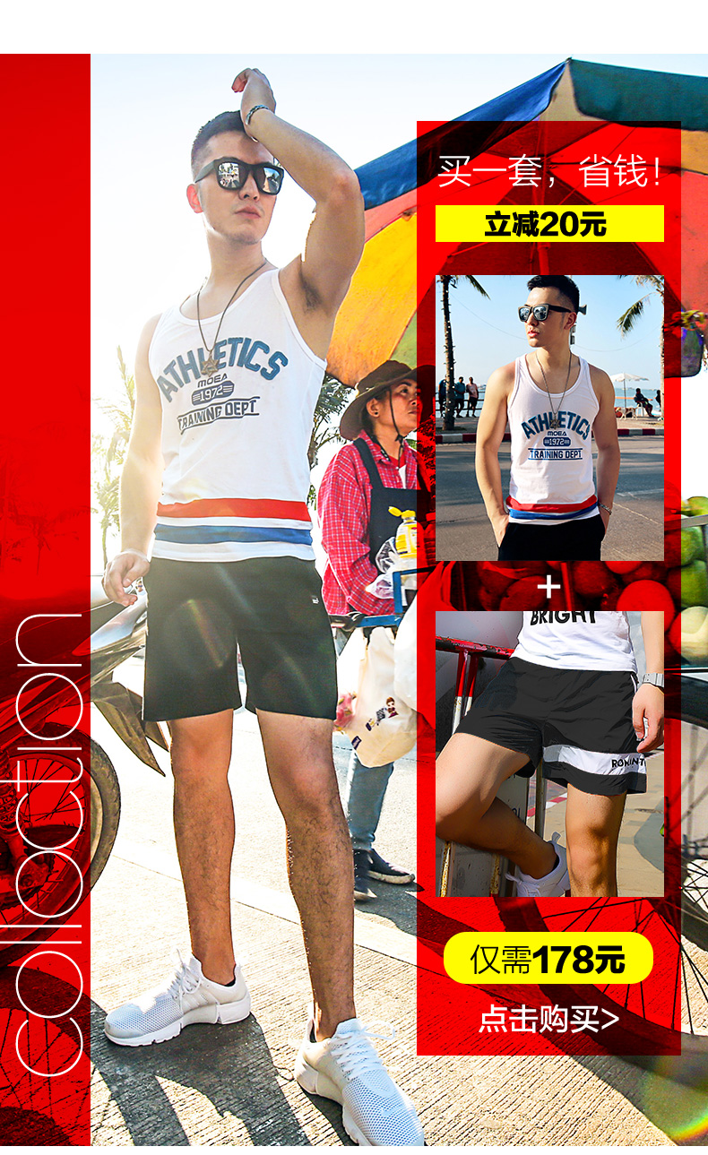 Mực cubic vest nam vest vai mỏng triều thương hiệu bông đan không tay thể thao đáy mùa hè tập thể dục vest nam áo len kiểu hàn quốc