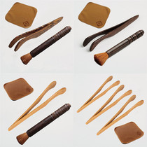 Kongfu tea furniture clip tea clip bamboo tweezers bamboo black sandalwood wood tea tea tea tea tea tea set accessories