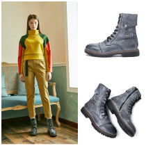 Clear Barn 5 Fold 199 Handling No Withdrawal No Change Martin Boots Women Genuine Leather Soft-bottom Fashion 100 Hitch Retro Boots Children