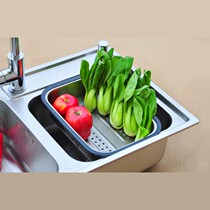 304 Boutique Stainless Steel Plate Drain Blue Sink Double Groove Single Groove Vegetable Basin Accessories Water Basin Drain rack Promotion