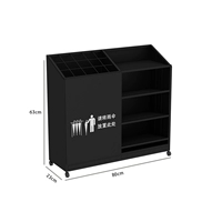 Модель Черный средний размер 80 см вмещает 15 длинных зонтов и 33 коротких зонта.