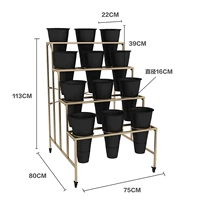 3*4 Золотая полка с 12 черными бочками
