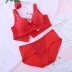 Áo ngực màu đỏ mỏng đặt đám cưới năm nay ngực lớn là nhỏ cộng với phân bón XL fat MM200 đồ lót nữ