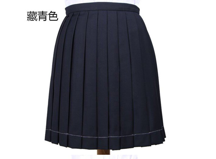 JK Uniform Dress Plexo Skirt Day Department Student School Uniform Skirt Soft Girl Short Skirt Wine Red Black Hide Cyan Grey