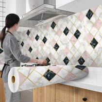 Kitchen countertop waterproof and oil proof sticker Self-adhesive marble stove table high temperature resistant furniture desktop protection film