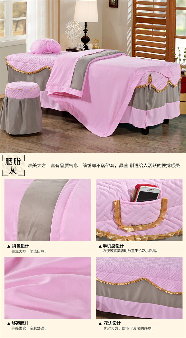 Larry cạnh rắn từ Amoy thẩm mỹ viện bedspread denim bedspread vẻ đẹp có thể được tùy chỉnh bán buôn - Trang bị tấm mẫu ga phủ giường spa