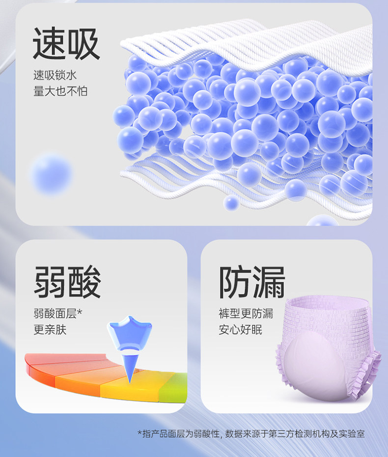 子初蚕丝安睡裤女经期防漏产妇卫生巾姨妈期安心裤亲肤透气薄款 — 12