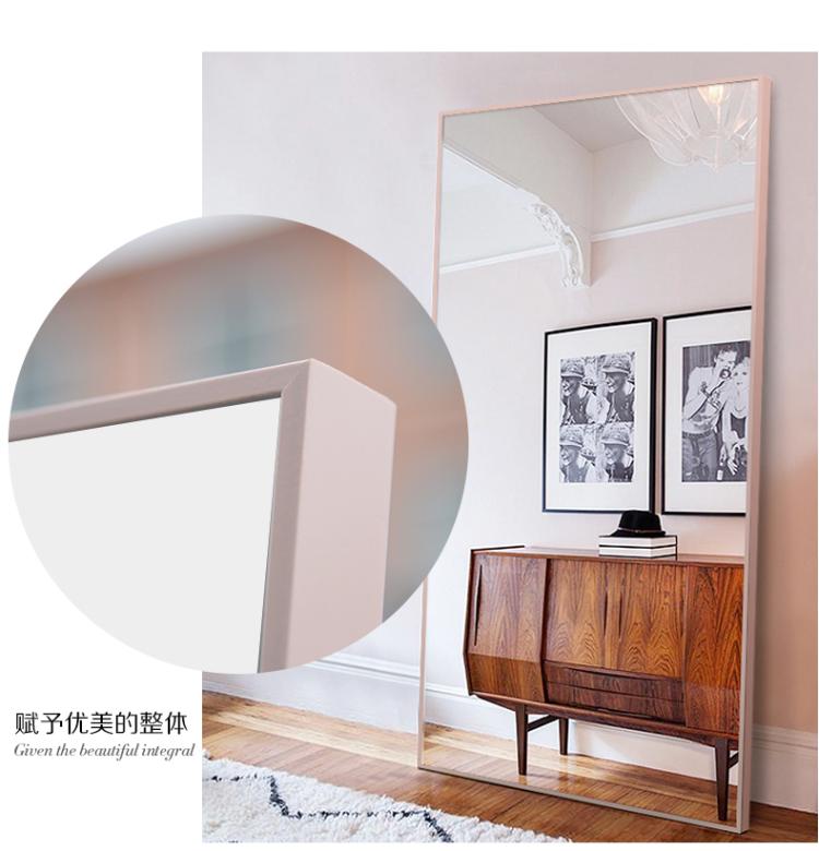 Tianhong tùy chỉnh đồng cỏ phù hợp gương gương chiều dài gương gương tường treo lớn gương cửa hàng quần áo khung gương - Gương gương soi đứng