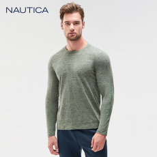 Футболка мужская nautica/诺帝卡男装春夏男士休闲竹节纱长袖t恤kc9321 NAUTICA/T