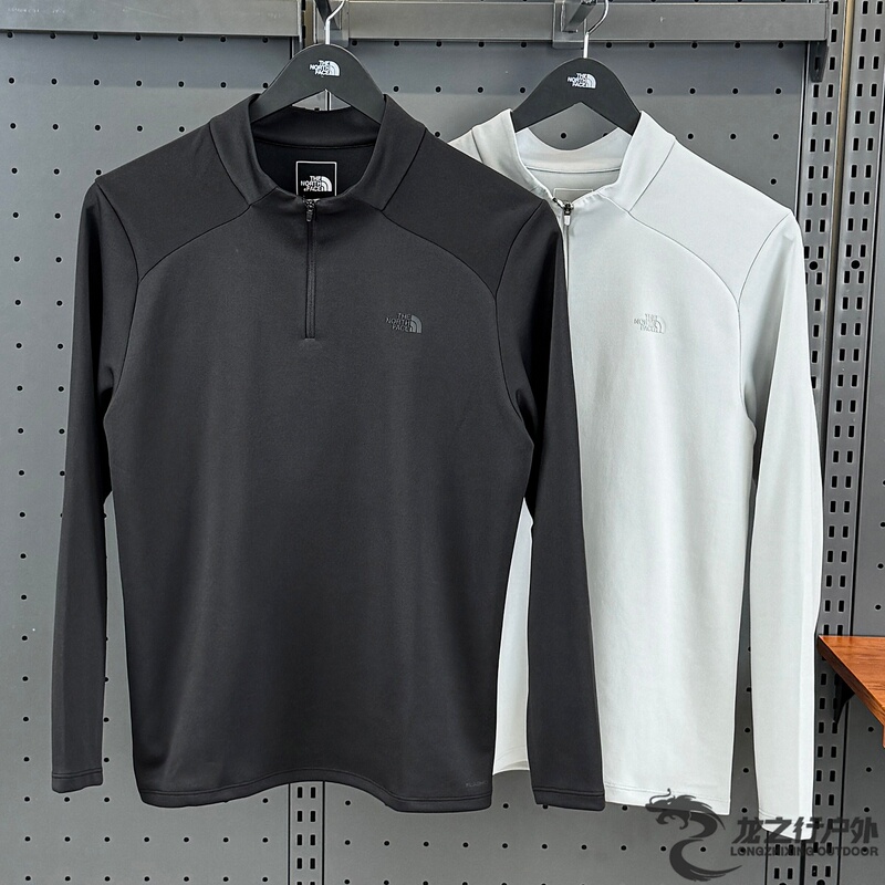 26 New Autumn and Winter Models Thenorthface Outdoor Men's Casual and Comfortable Half-Zip Long-Sleeved T-Shirt 8Jcw 26 New Autumn and Winter Models Thenorthface Outdoor Men's Casual and Comfortable Half-Zip Long-Sleeved T-Shirt 8Jcw
