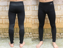 Mens high elastic long sleeve tights suit plus size plus fat European size basketball leggings breathable