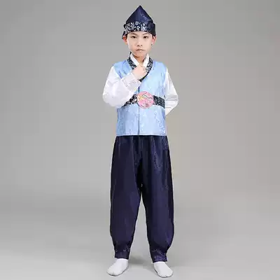 Boys Hanbok Boys North Korean clothing ethnic primary school students Children Korean clothing ethnic minorities perform Korean costume