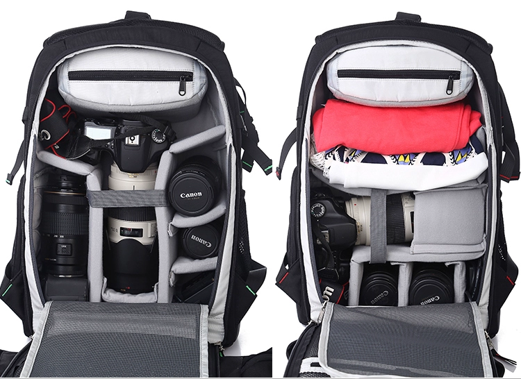 lá bay chuyên nghiệp máy ảnh SLR túi vai túi máy ảnh Canon Nikon trộm ba lô dung lượng cao - Phụ kiện máy ảnh kỹ thuật số