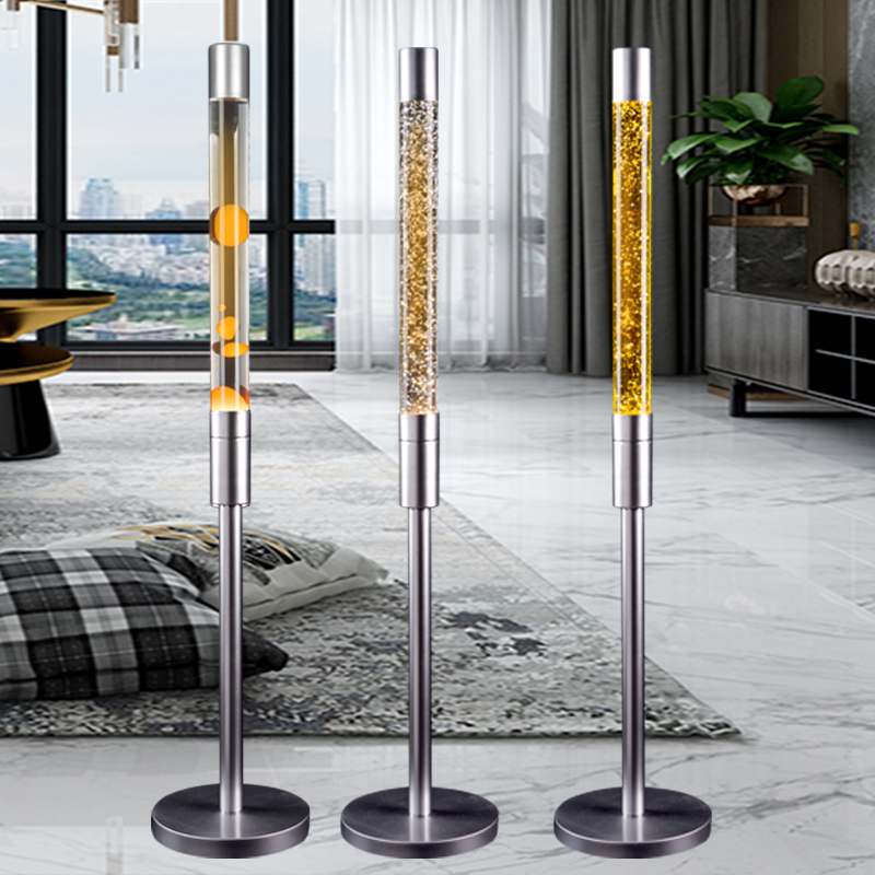ins Floor Lamp Coffee Table Living Room Bedroom Bedside Lamp Creative American Romantic Onion Lamp Flame Lava Lamp
