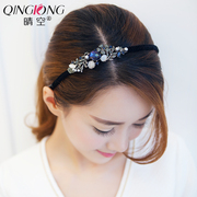 Hàn quốc retro phụ kiện tóc rhinestone headband kẹp tóc tóc ban nhạc bangs kẹp kẹp tóc phía trước Valentine head tiara headband đồ trang sức