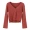 Mùa xuân và mùa thu 2019 Mới Hàn Quốc ngắn tay màu rắn hầm hố áo len đan ngoài áo len nữ - Đan Cardigan áo cổ lọ