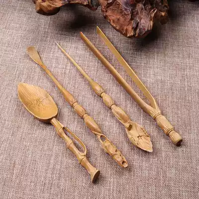 Bamboo tea ceremony six gentlemen combination Tea barrel bamboo solid wood kung fu tea set tea tray spare parts tea art ornaments