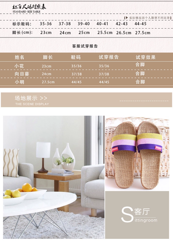 Linen dép mùa hè nhà nam giới và phụ nữ vài nhà sàn gỗ dày dưới không trượt dép trong nhà và dép mùa hè nữ dép nhà vệ sinh