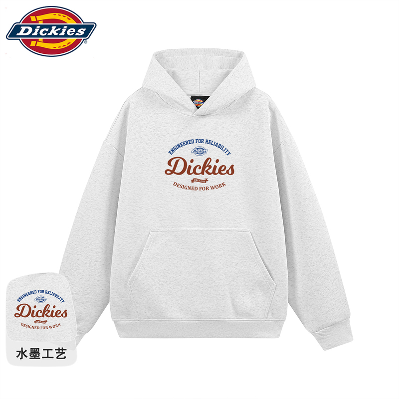 Dickies Official Authentic American-Style Hooded Sweatshirt for Men and Women, Trendy Brand Print, Loose and Versatile Couple's Top Dickies Official Authentic American-Style Hooded Sweatshirt for Men and Women, Trendy Brand Print, Loose and Versatile Couple's Top