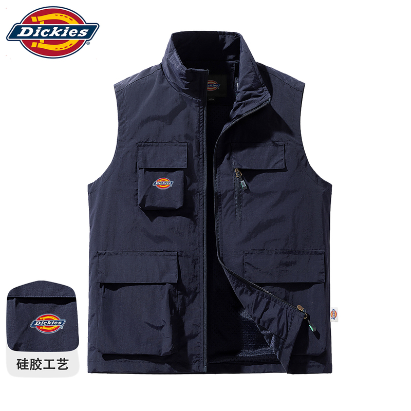 Dickies Official Authentic American Retro Multi-Pocket Outdoor Sleeveless Vest Workwear Jacket for Men Dickies Official Authentic American Retro Multi-Pocket Outdoor Sleeveless Vest Workwear Jacket for Men