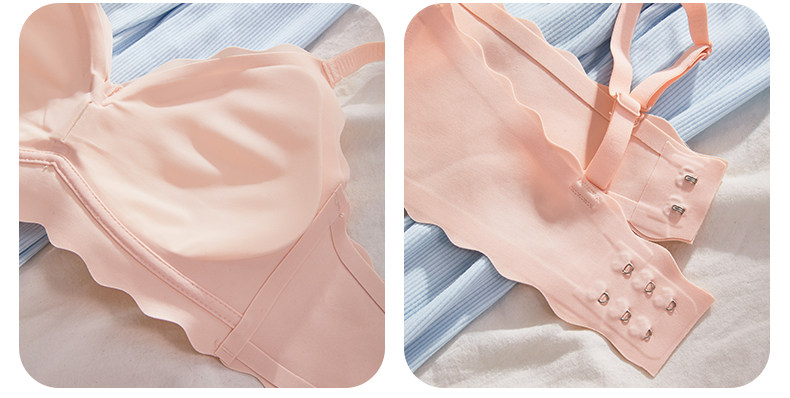 夏季薄款无痕内衣女小胸聚拢新款防下垂收副乳少女文胸罩套装透气详情43