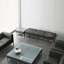  Nordic light luxury household shoe change stool pedal Modern living room sofa coffee table long stool Light luxury leather bed tail stool