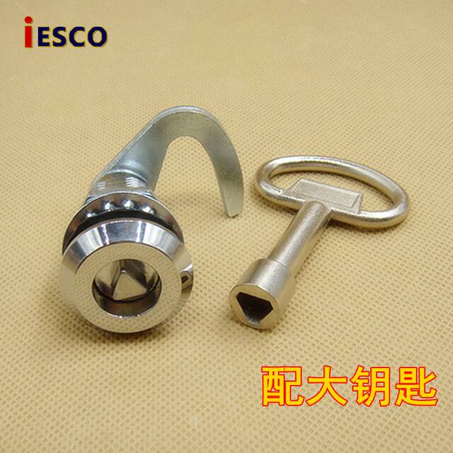Iesco Electrical Box Lock Distribution Box Lock Triangle Key Tongue Lock Switch Cabinet Door Lock Hook Lock Piece Industrial Lock Core