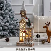 Новый светящийся деревянный дом-B-стиль [72455]