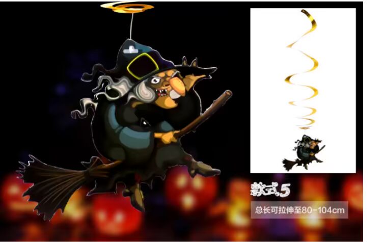 Halloween Trang trí Bar Charm Pumpkin Ghost Spider Witch Trang trí Lễ hội Đồ dùng Cửa hàng Đạo cụ Treo Đồ trang trí - Sản phẩm Đảng / Magic / Hiệu suất 	phụ kiện cosplay kiếm