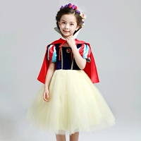 Lilan Duo Children Snow White Váy Dress Summer Girl Quần áo Cinderella Trang phục Cô gái Hoa Trang phục cưới chân váy trẻ em