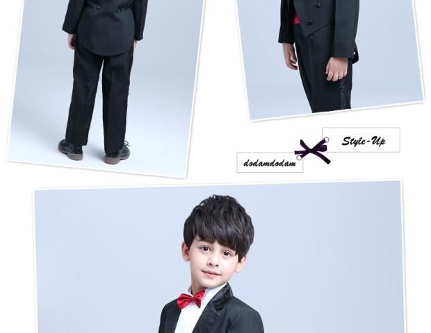 Lilan Duo boy dress hoa girl dress trẻ em phù hợp với tuxedo phù hợp với piano hiệu suất quần áo hiệu suất quần áo trẻ em đầm công chúa cho bé 1 tuoi