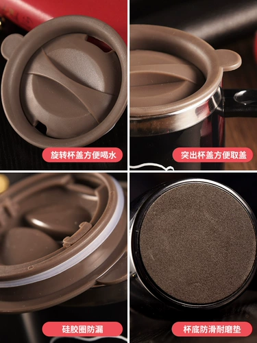 Snoob Mark Cup с крышкой ложкой 304 Офис из нержавеющей стали кофейня Мужчины и женщины делают чайную воду из чашки чашки