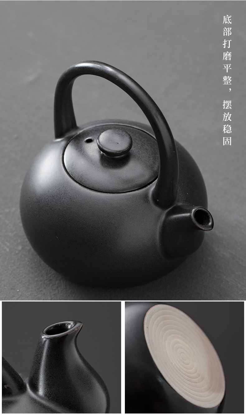 Japanese charcoal'm burning furnace girder pot of large olive charcoal stove fire boil tea tea tea stove ceramic zen kung fu tea set