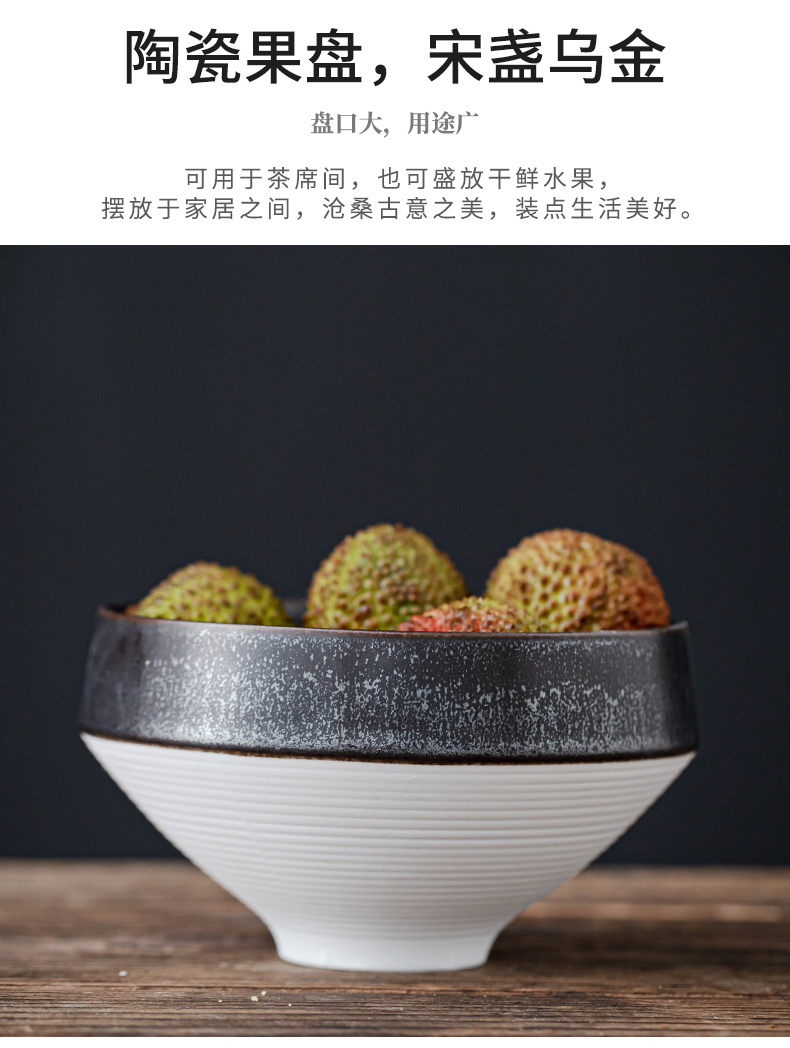 Japanese ceramics compote candy bowl snack dish hat to bowl dessert home stay hotel pendulum pastry salad bowl