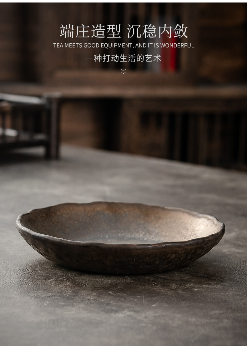 Japanese ceramic fruit bowl gold 秞 pot bearing of confectionery dishes home stay sweet pastries pendulum plate to plate