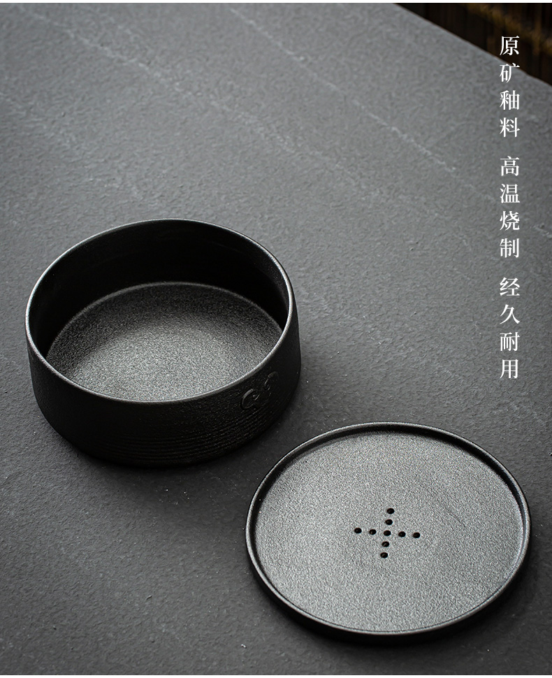 Japanese coarse TaoGan tea in hot plate household ceramic empty round tank creative small sea water dish of tea zen tea table