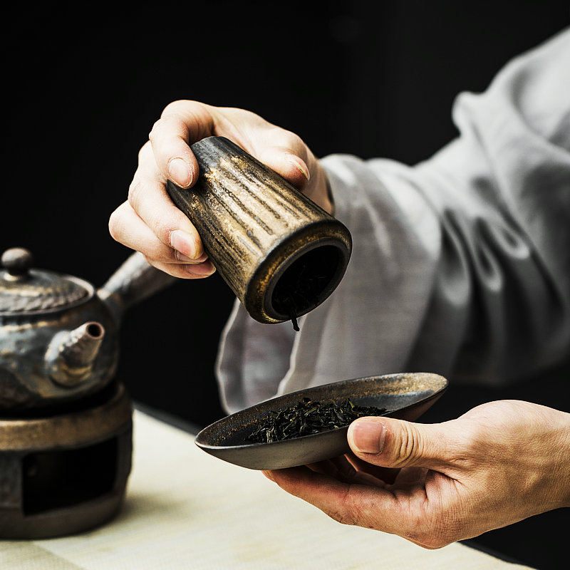 Japanese concept of coarse pottery checking mountain tea pot storage tank ceramic tea POTS awake pu 'er red POTS tea accessories