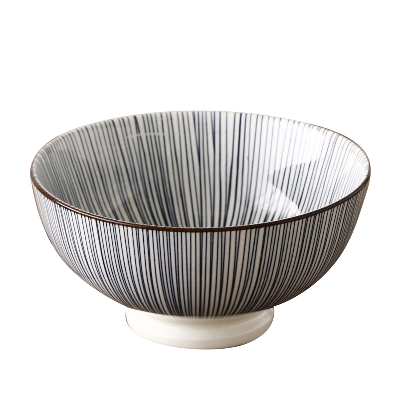 Kate Japanese - style tableware ceramic bowl and wind system under the glaze color the food bowl of porridge soup 6 inches tall with rainbow such as bowl bowl